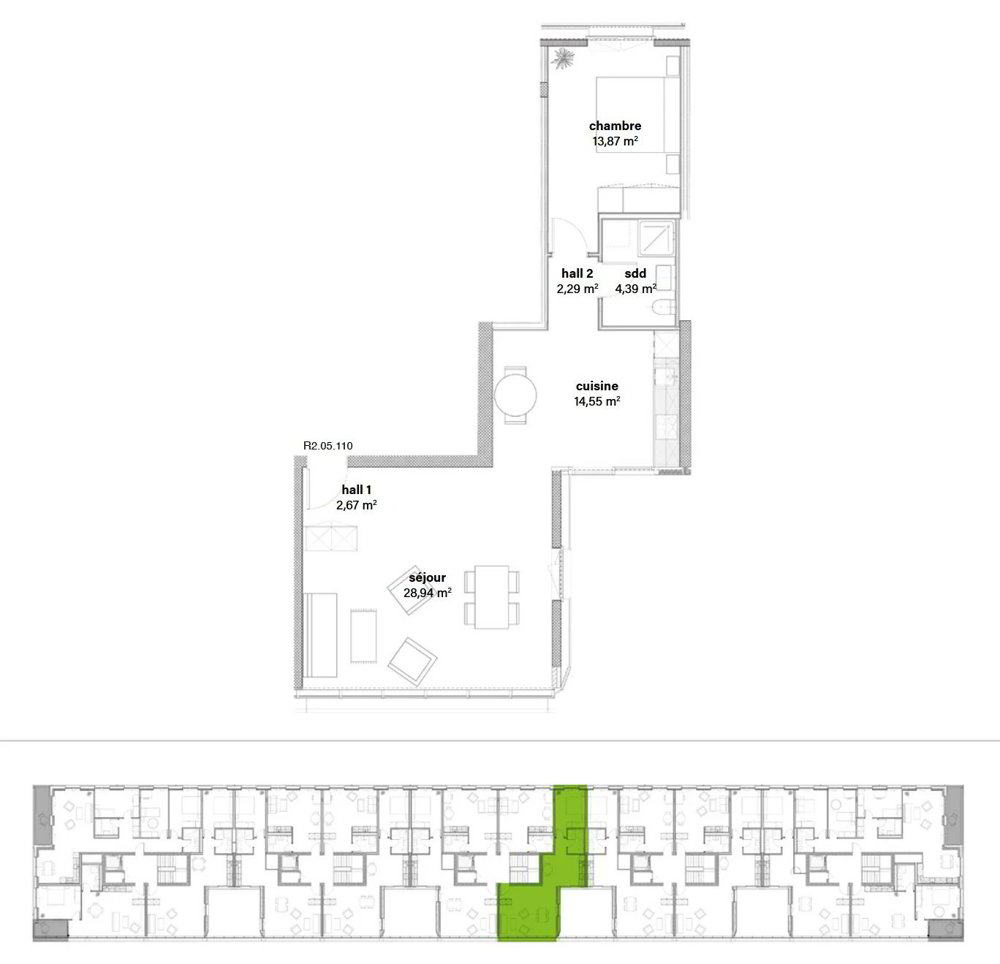 2 rooms Apartment for rent in Sion - image 1/9