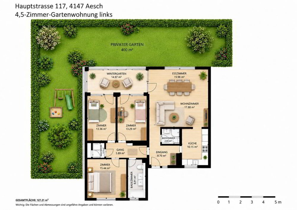 4.5 Zimmer Wohnung zu vermieten in Aesch BL - Bild 1/10