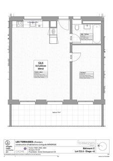 Appartement with 2.5 rooms on sale in Bussigny-près-Lausanne - 59 m² 1/5