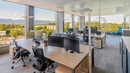 A green working environment designed for encounters and Synergies 1/5