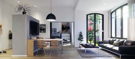 Appartement d'exception en duplex dans vaste parc arborisé 1/3