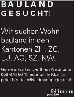 Bauland gesucht! 1/1