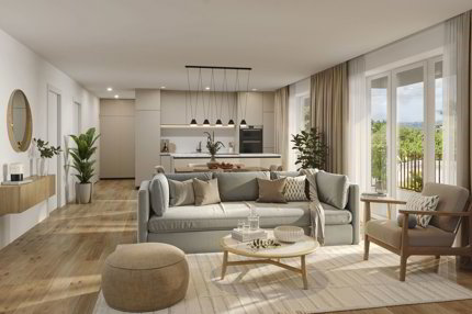 Stilvolle 3.5-Zimmer-Wohnung mit 20m² Balkon in ruhiger Lage 1/3