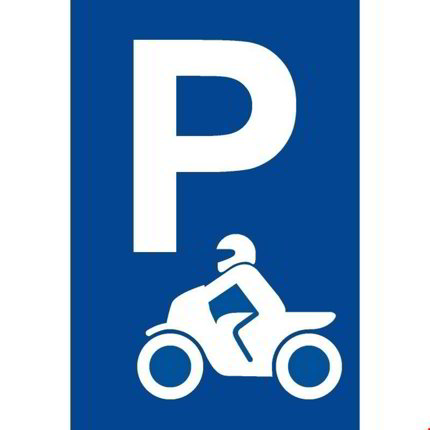 Letzte Motorradparkplätze im Riethüsli-Quartier, St.Gallen 1/1