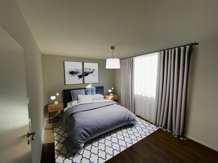 Neuwertige 3-Zimmer-Wohnung mit Terrasse (Erstbezug) 1/5