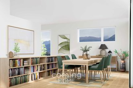 Cheminée, Bergblick und Gestaltungsfreiheit - kompaktes Neubauhaus in sonnigem Bürchen 1/5