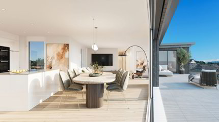 3.5 Zi. Attikawohnung im Neubau MFH Ruediland 1/1