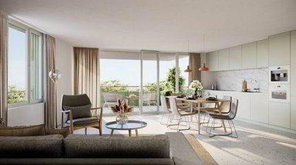 Appartement neuf de 3.5 pièces en location à Châtonnaye - Réf E2-03 1/3