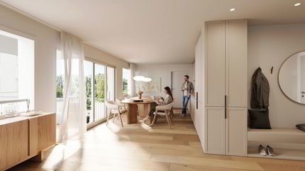 3.5-Zimmer-Gartenwohnung mit 60m2 Gartenfläche 1/5