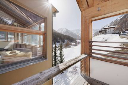 Grosszügige Maisonette-Ferienwohnung beim Skigebiet Samnaun / Ischgl mit grosser Terrasse 1/5