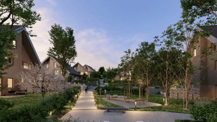 Villa mitoyenne neuve - 5.5 pièces avec jardin - Livraison fin 2027 1/5