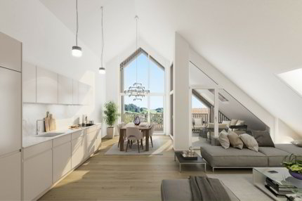 Dachwohnung mit grandiosem Bergpanorama 1/5