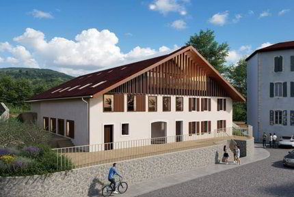 Appartement 4.5 pièces au rez supérieur -- Baigné de lumière avec vue 1/3