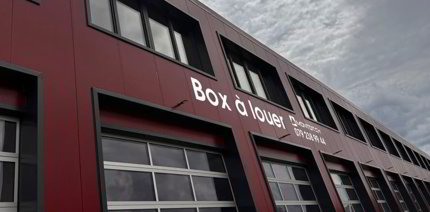 Yverdon-les-Bains, à louer, BOX de 120 m2 avec porte sectionnelle 1/3