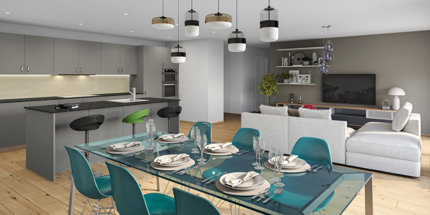 Bel appartement de 4,5 pièces en pignon 1/5