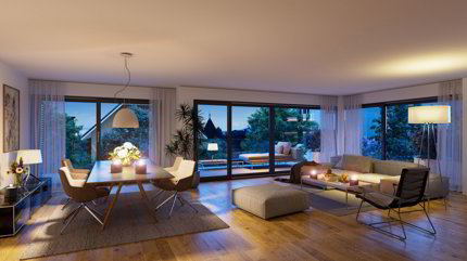 Dernier appartement de la promotion: 4,5 pièces, 124m2 et 37m2 de balcon 1/3