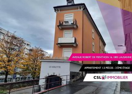 Appartement au coeur de Lausanne 1/1