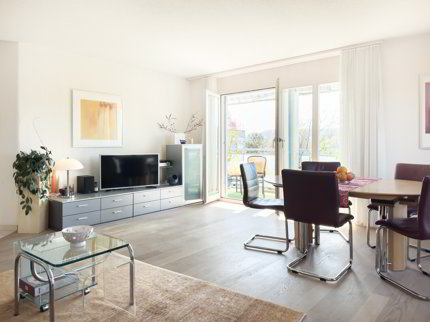 Wohnen in Aare-Nähe: Sonnige 2.5-Zimmerwohnung mit Balkon und Weitsicht 1/5