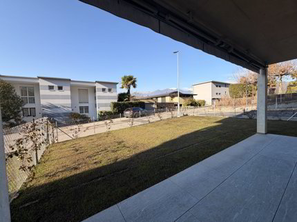 PREGASSONA · RENT TO BUY 4½ LOCALI AL PIANO TERRA CON GIARDINO 1/5