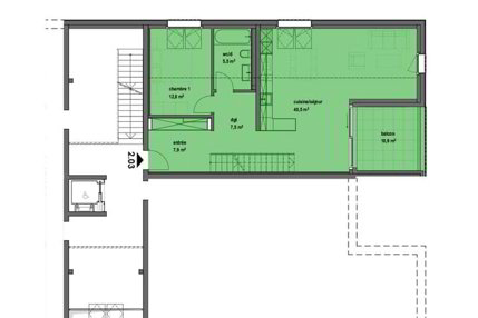 Magnifique appartement neuf en duplex 1/5