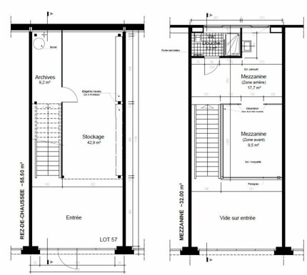 Atelier de fabrication for rent in Le Mont-sur-Lausanne - 87 m² 1/5