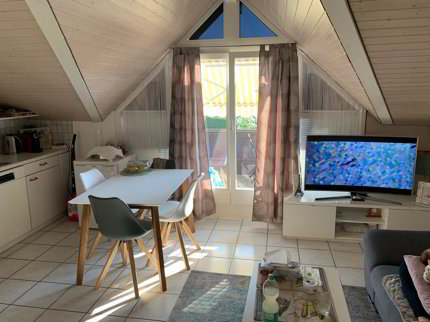 2-Zimmer-Dachwohnung mit Balkon zu vermieten 1/3