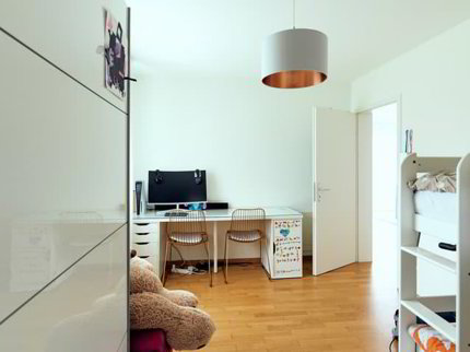 Très grand et beau 3.5 pièces avec terrasse dans un cadre paisible 1/5