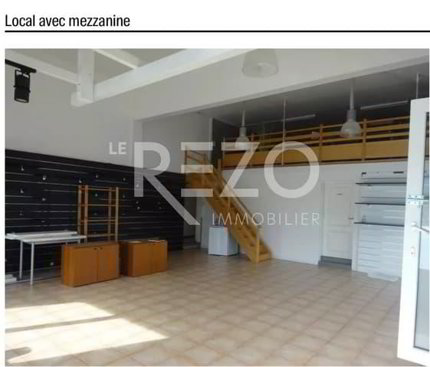 Arcade 120 m² sur 2 niveaux avec mezzanine et 3 places de parc 1/3