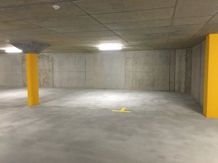 Einstellhallenplatz extra breit 1/3
