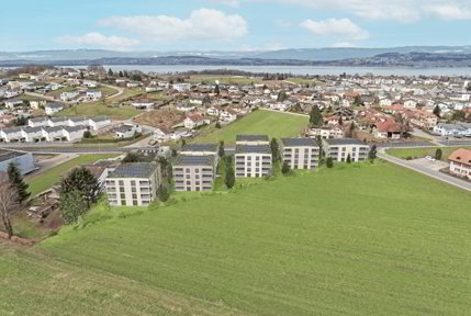 Courgevaux - Tolle 2.5-Zimmerwohnung im Erdgeschoss & privater Garten 1/5
