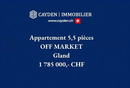 Apartment for sale in Gland, CH 1/1