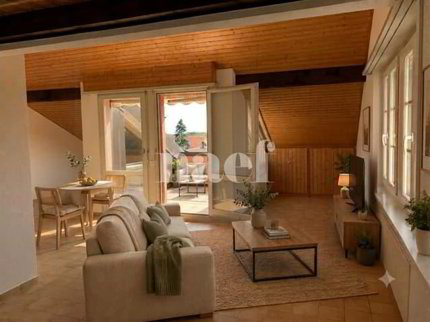 Charmant appartement duplex de 3 pièces dans les combles avec balcon... 1/5
