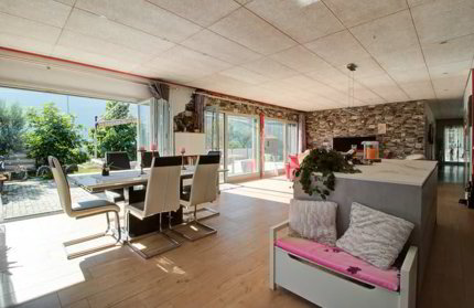 Terrasse de 130 m2 - Un seul niveau - nombreuses places de parc 1/5