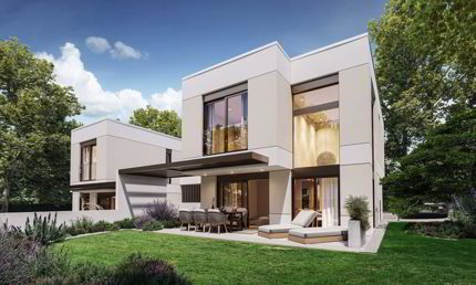 Deux villas contemporaines à Vésenaz 1/5