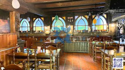 À vendre - Restaurant de caractère aux charmes authentique de 580 m² à Saint-Maurice (VS) Authenticité, volumes généreux et emplacement stratégique - Possibilité de libération rapide 1/3