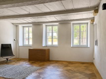 Modern ausgebaute 2.5-Zimmer-Duplexwohnung mit einzigartiger Wohnqualität, gemütlicher Loggia, Einstellhallenplatz und vielfältigen Annehmlichkeiten im Schlosspark 1/5