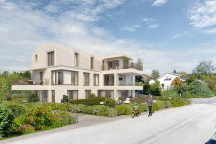 Silvolle 2.5-Zi.-Gartenwohnung mit grosser Terrasse für höchste Ansprüche in Biel-Benken Bezug 1.Quartal 2028 1/3