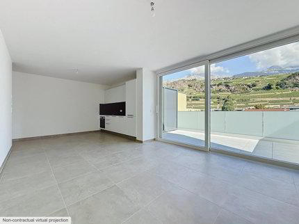 Appartement de 2.5 pièces en location à Uvrier - 60 m² 1/5