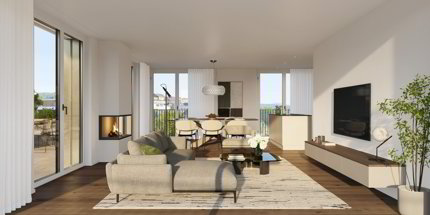 Letzte Attikawohnung mit weitläufiger 120m² Terrassenfläche 1/5