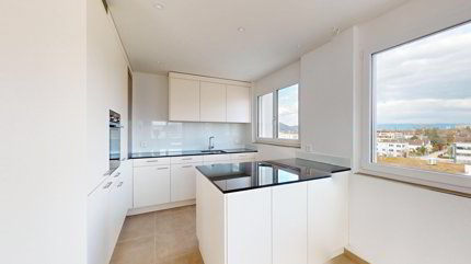 Exklusive 3.5-Zimmer-Attikawohnung im Erstbezug mit 98 m² Sonnenterrasse 1/5