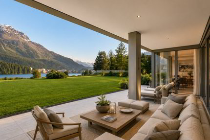 Appartement de plain-pied with 6.5 rooms on sale in in der Nähe vom Badrut Palace, 7500 St. Moritz, GR 1/1