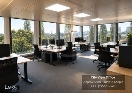 Route des Jeunes 35, City View Office approx 60m2 1/1