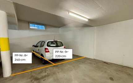 Parkplatz in der Tiefgarage zu vermieten 1/3