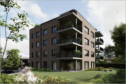 BIENENPARK - Moderne Erdgeschosswohnung mit grosszügigem Gartenanteil! 1/3
