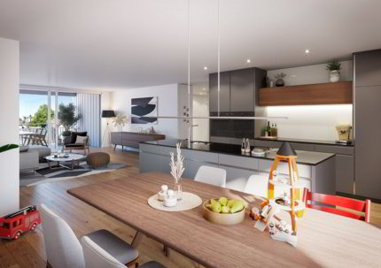 Erstbezug! Hochwertige 4.5-Zimmer Neubauwohnung im 2. OG 1/3