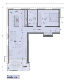 Letzte Chance - Exklusive 2.5-Zimmer-Neubauwohnung mit 75 m² in Kerzers 1/3