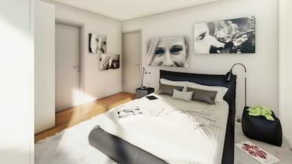 Villa 4.5 locali con giardino e vista aperta a Brè sopra Lugano 1/5