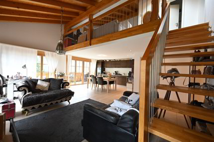Charmante 3.5-Zimmer-Maisonettewohnung mit Galerie an Hanglange 1/5