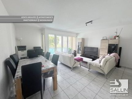 Vente de 3 appartements, 2x 5 pièces et 4 pces + 3 place de parc int. 1/5