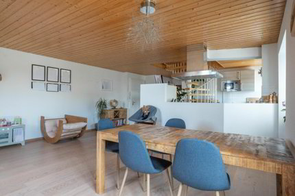 Appartement en attique avec vue lac et vignes 1/5